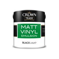 Crown - Matt Vinyl Emulsion - Black - 2.5L